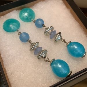 Vintage Vendome Turquoise Drop Earrings